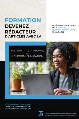 Travaillez depuis chez vous en étant rédacteur d'articles en utilisant I.A